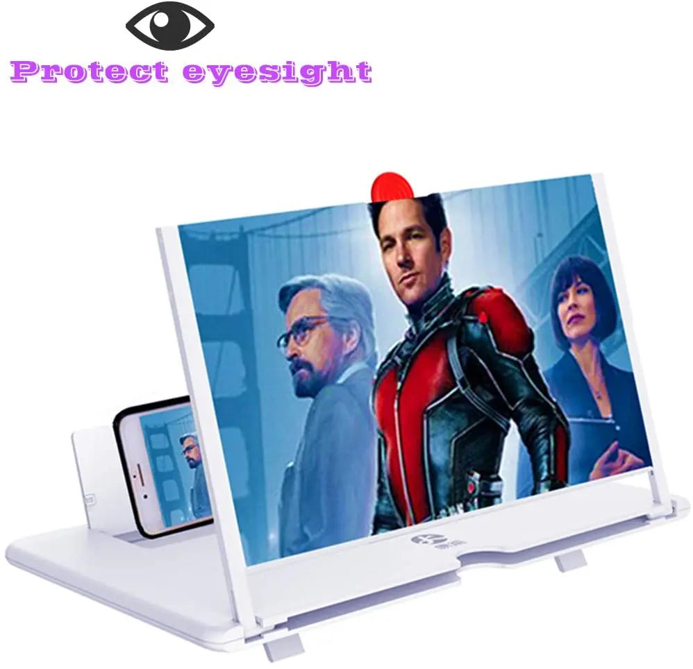 12" Screen Magnifier Amplifier, mobile Holder 3D HD Support X / 8/7 / 7 Plus / 6 / 6s / 6 Plus / 6s Plus and All Other Smartphones pattanaustralia